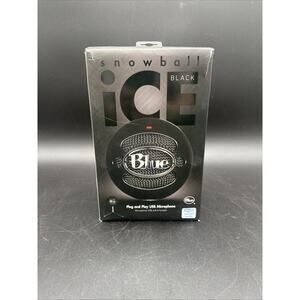 Blue Snowball iCE USB Microphone for Gaming, Black -- Brand New In Box, Unopened